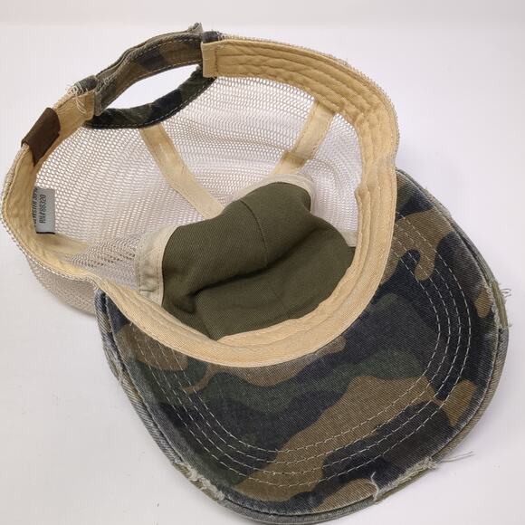 USA Flag Strapback Trucker Hat Multicolor One Size Camo C.C Exclusives - Picture 7 of 9